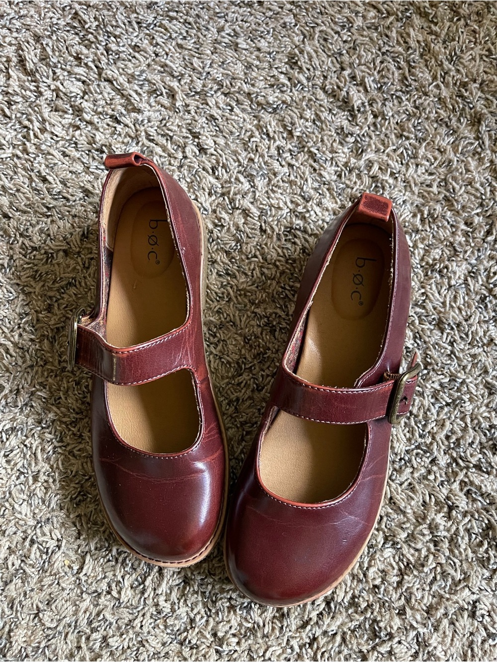 b.o.c. Women’s Burgundy Mary Jane School Shoes